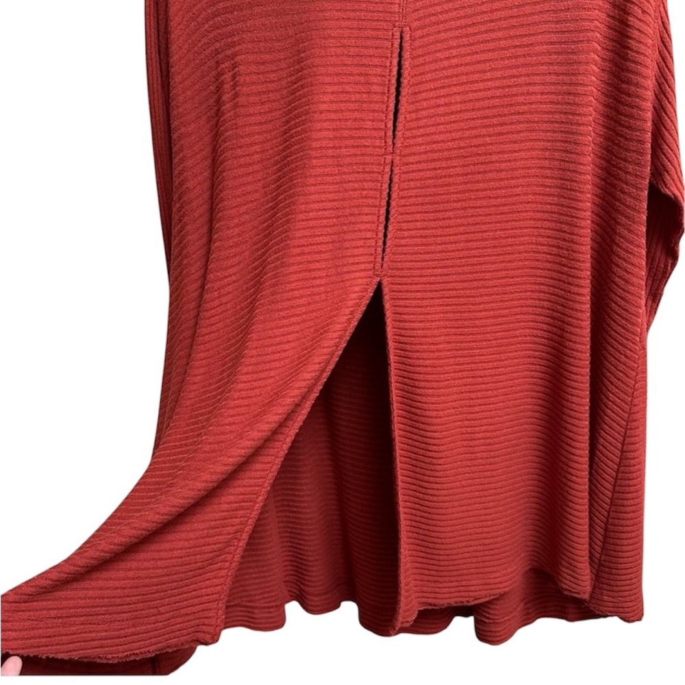 We The Free Red Cowl Neck Sweater Oversized Knit - Picture 5 of 6